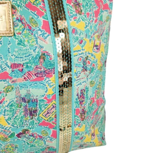 Lilly Pulitzer Large Utility Sequins Tote Bag - Picture 4 of 13